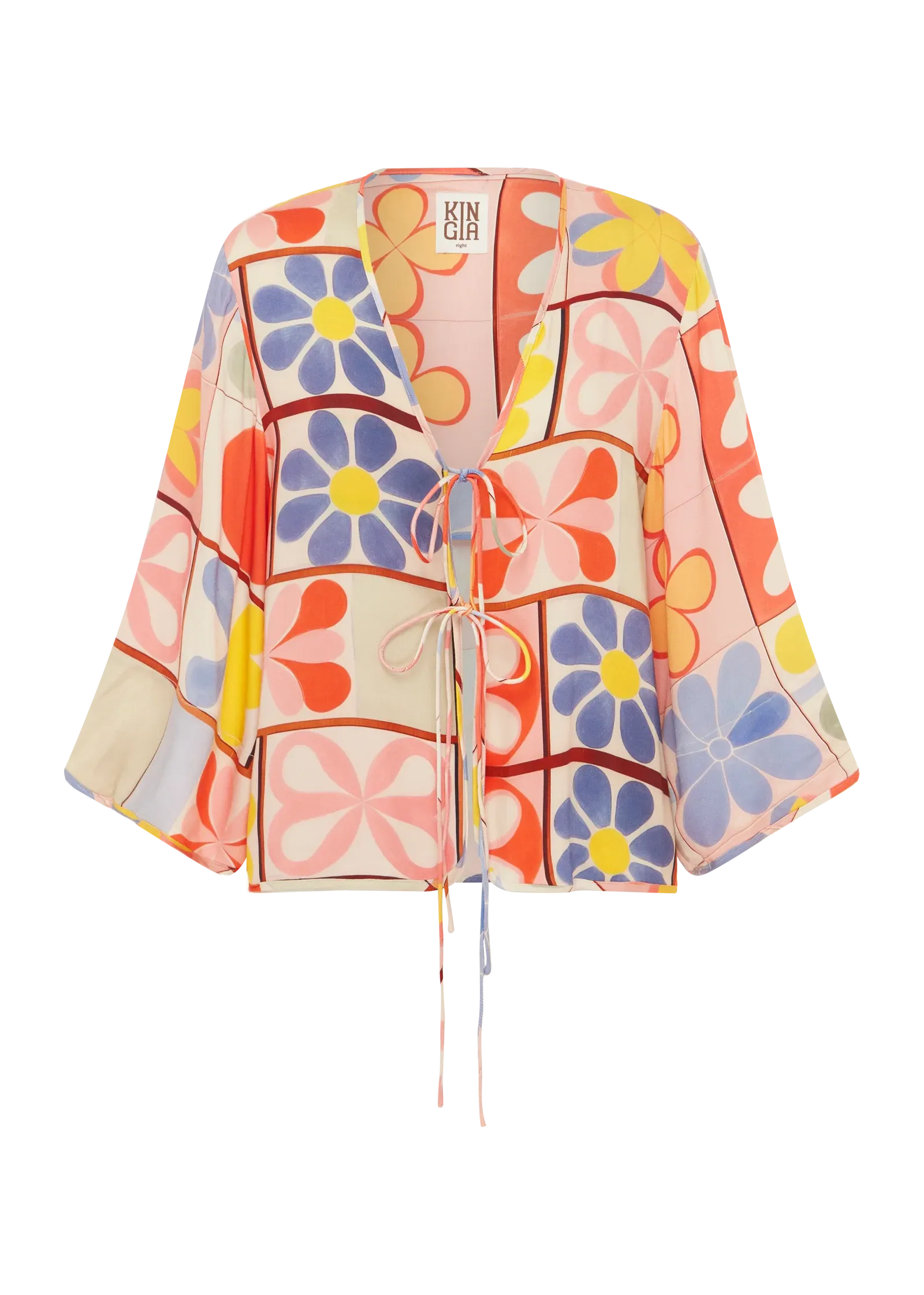 AMINA MARCEIL TIE BLOUSE