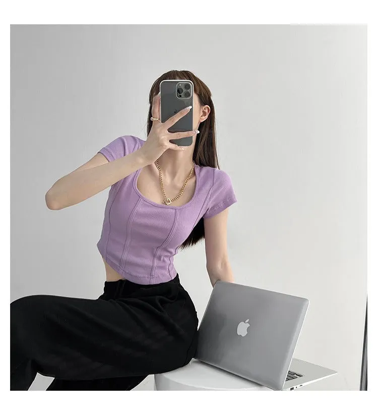 Aria Solid Crop Top