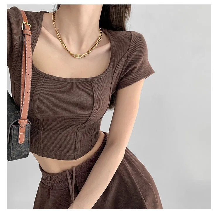 Aria Solid Crop Top