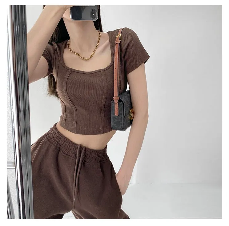 Aria Solid Crop Top