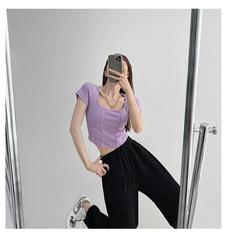Aria Solid Crop Top