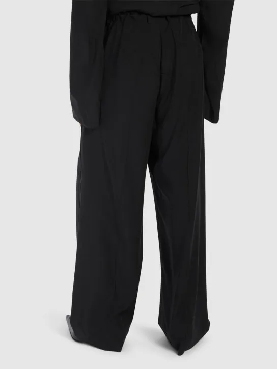 Balenciaga   Large fluid poplin cotton pants 