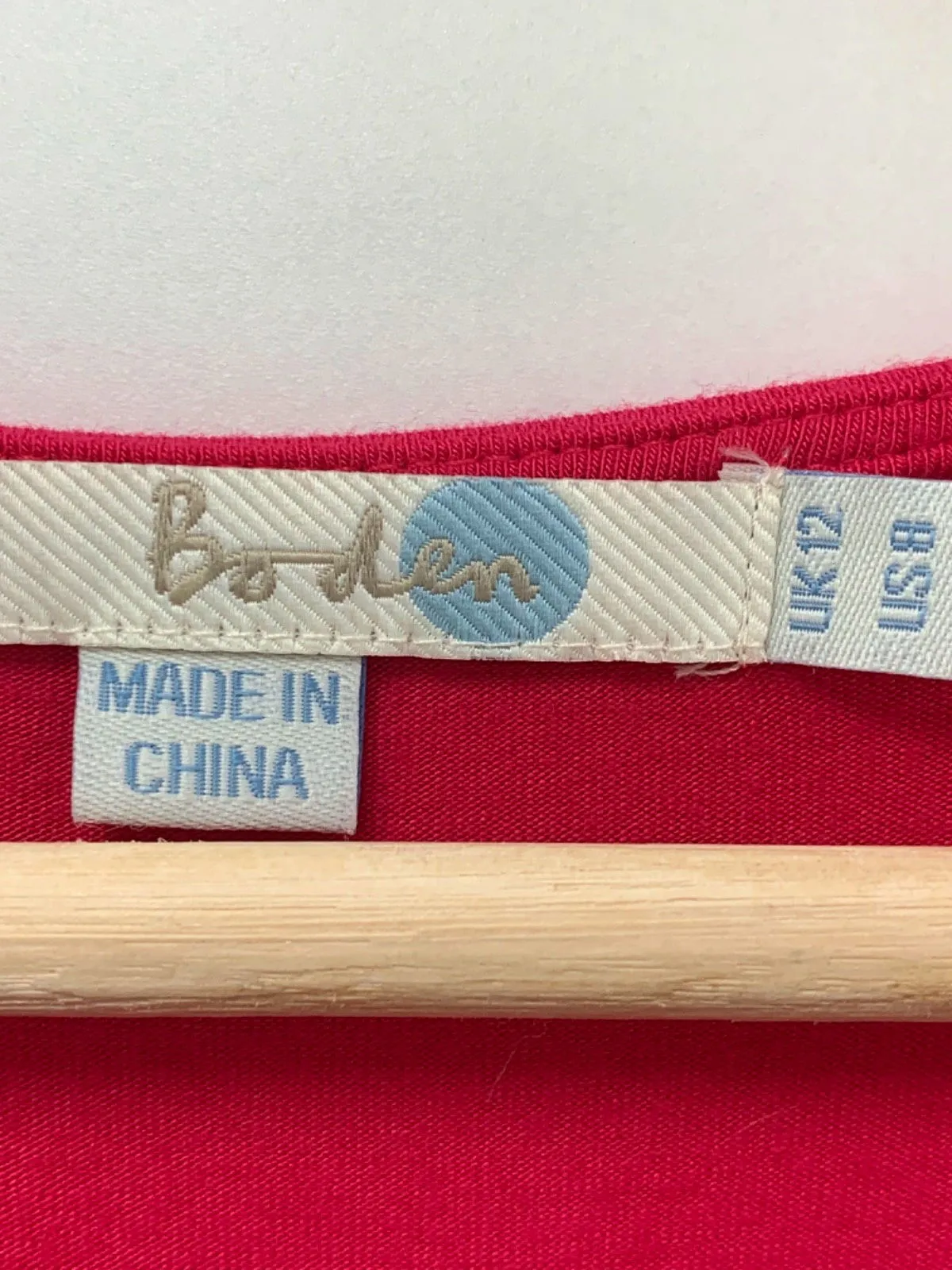Boden Red Ruffled Wrap Dress UK 12