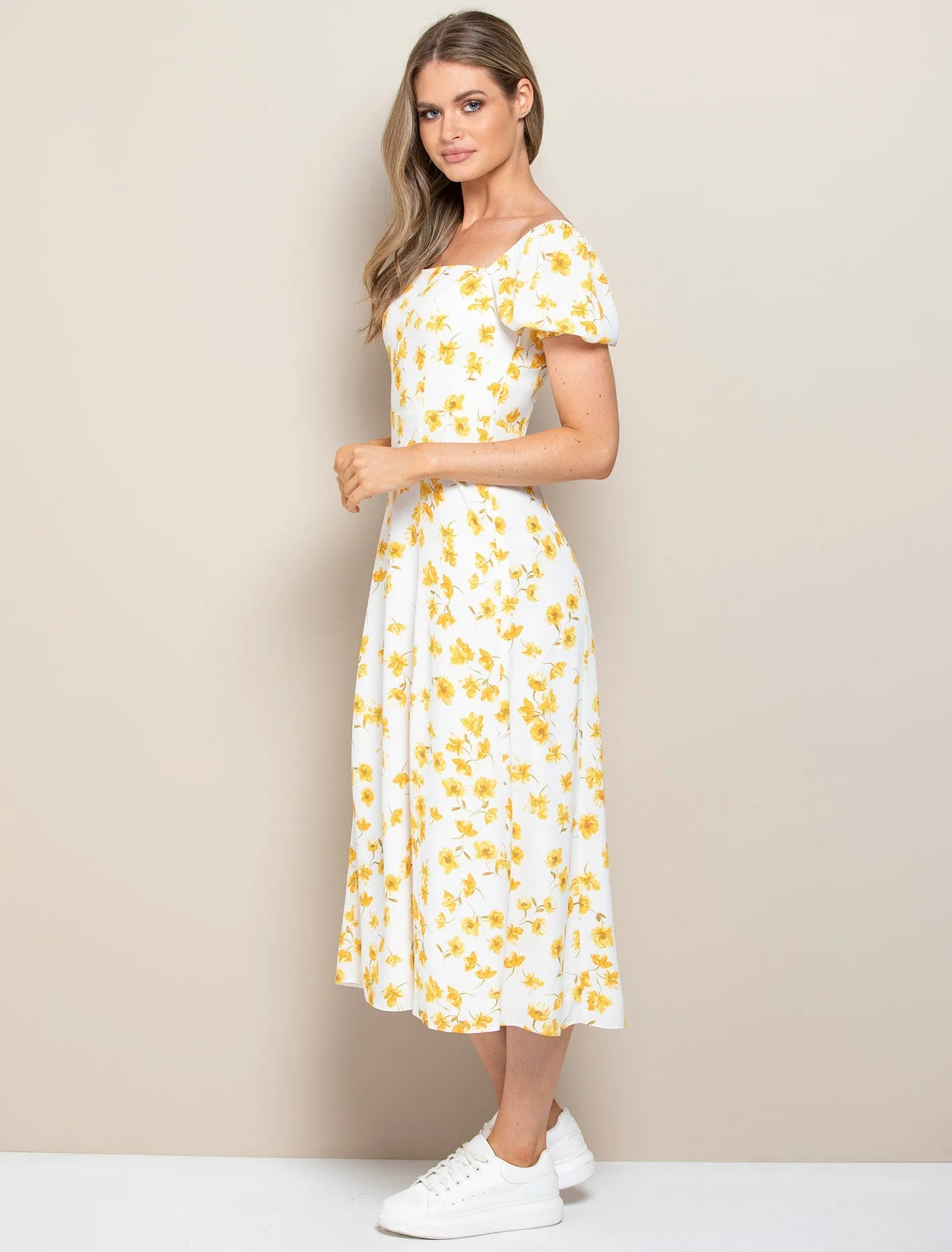 Brianna Printed Midi Dress