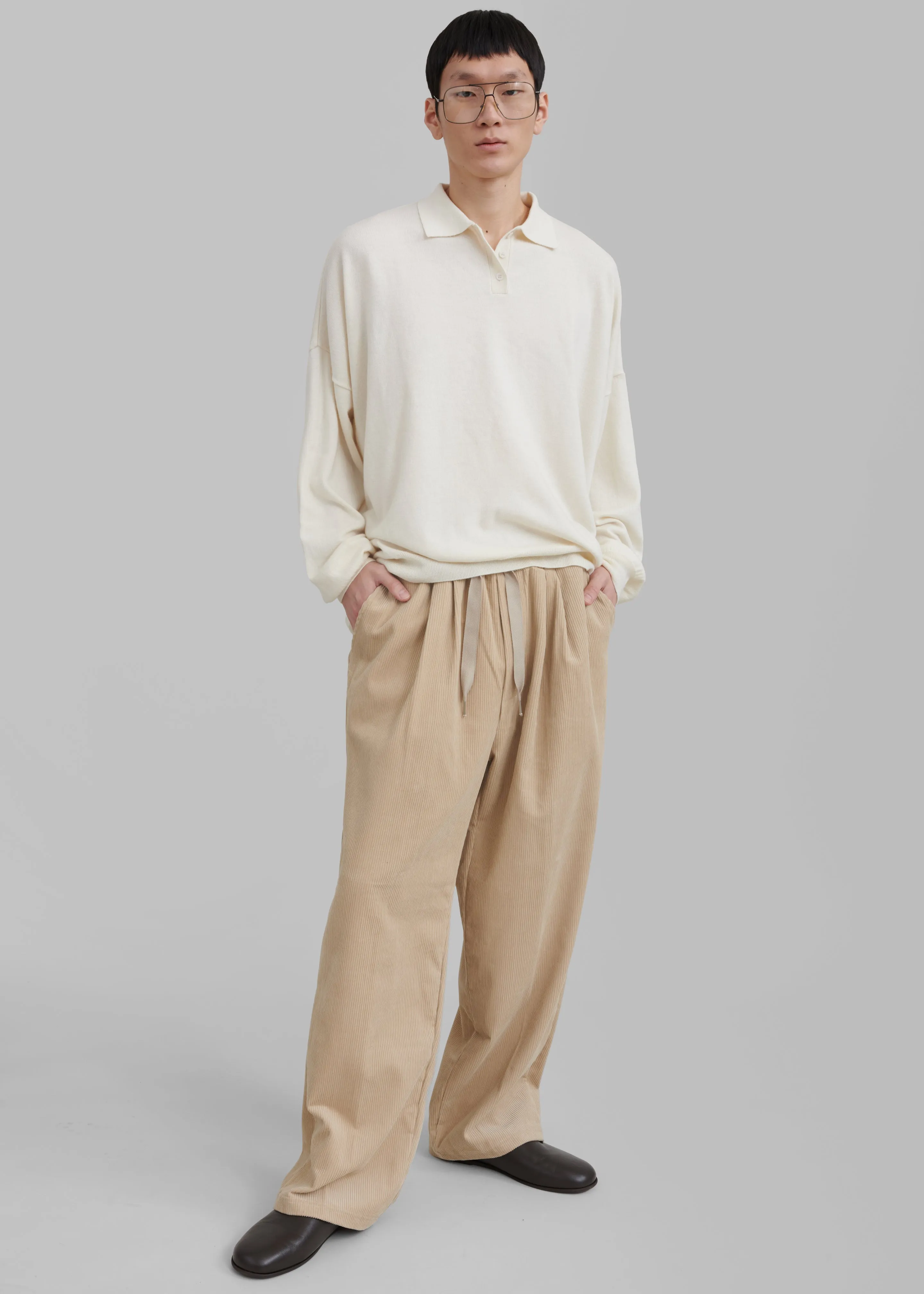 Brixton Corduroy Joggers - Beige
