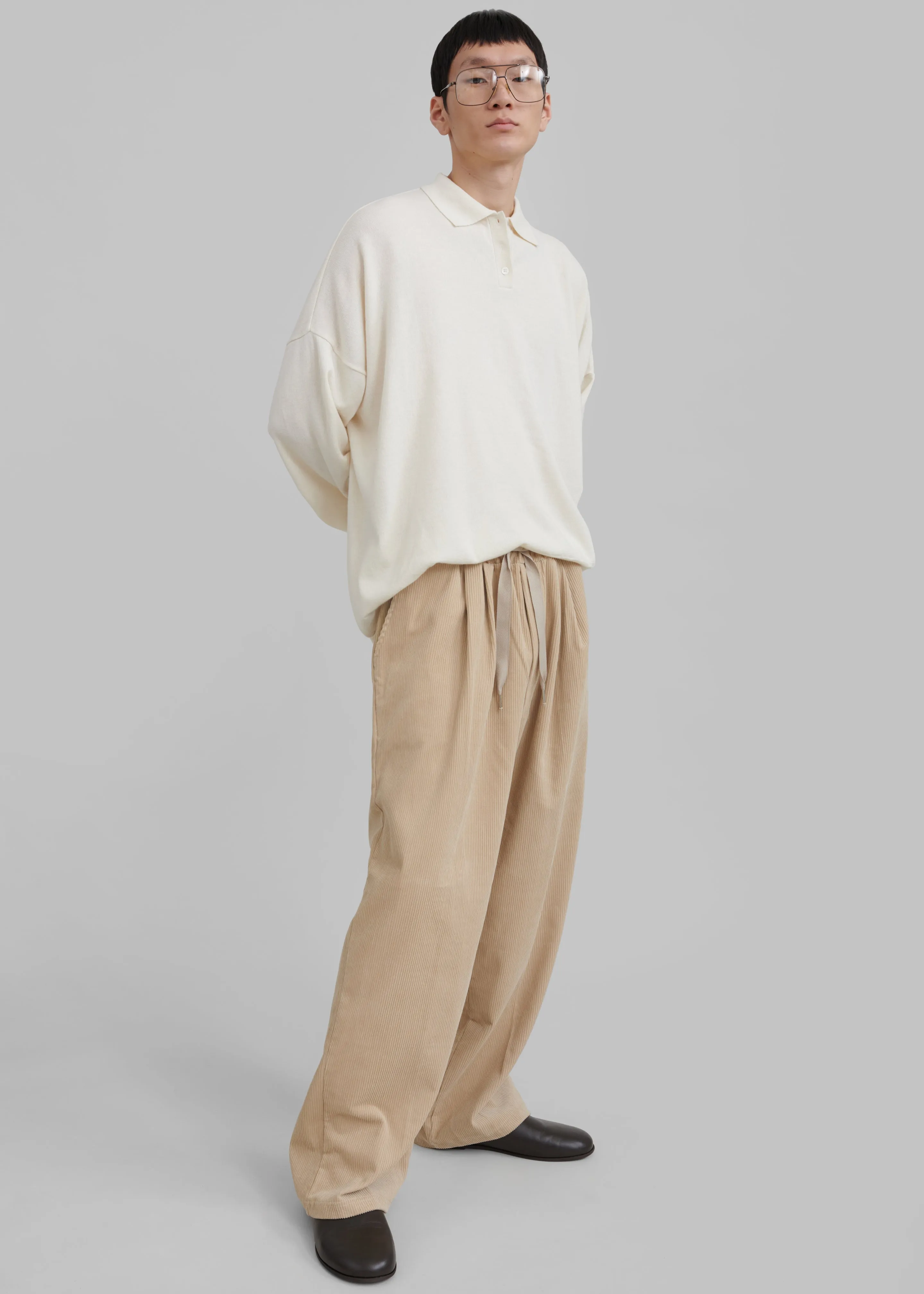 Brixton Corduroy Joggers - Beige