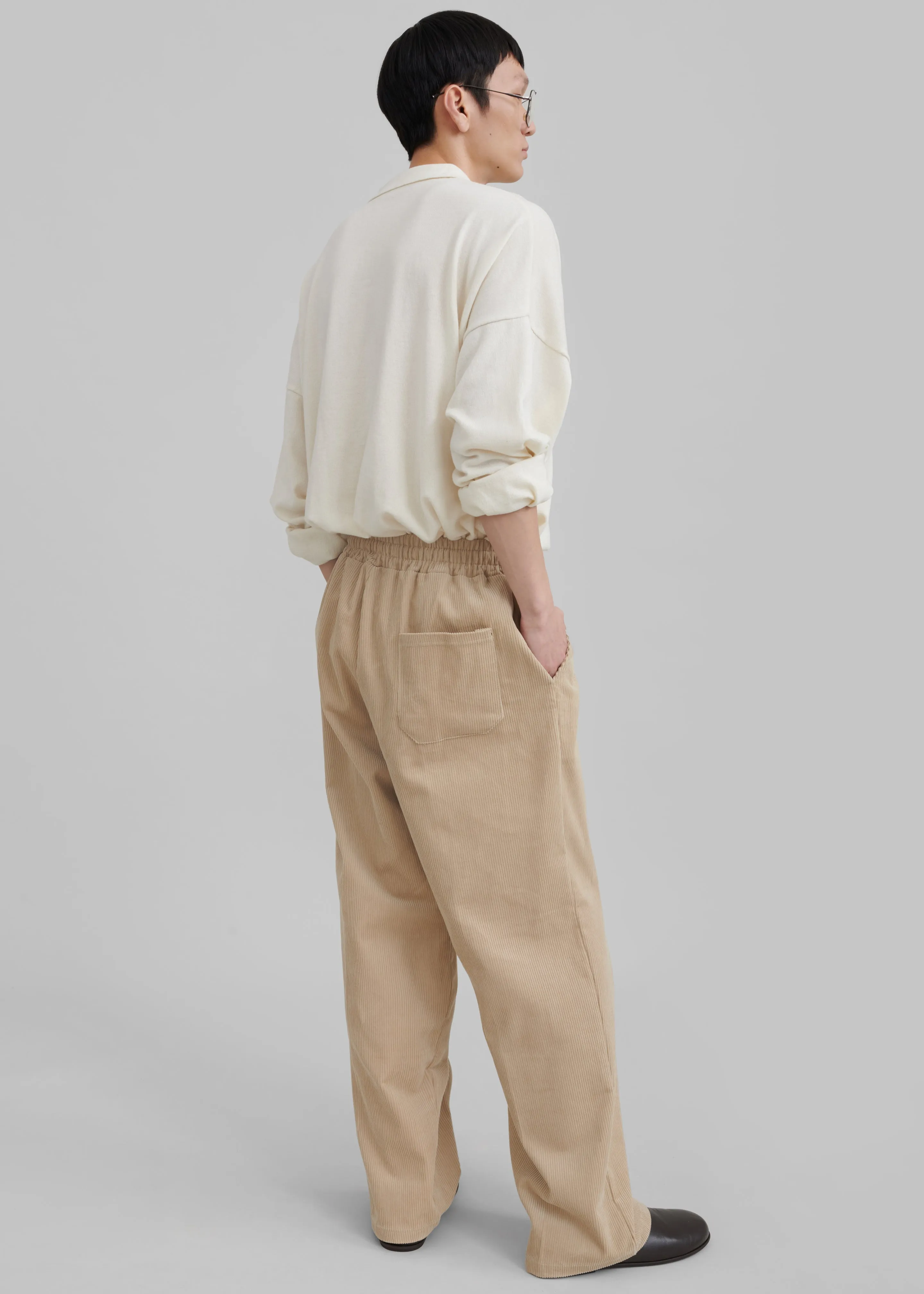 Brixton Corduroy Joggers - Beige
