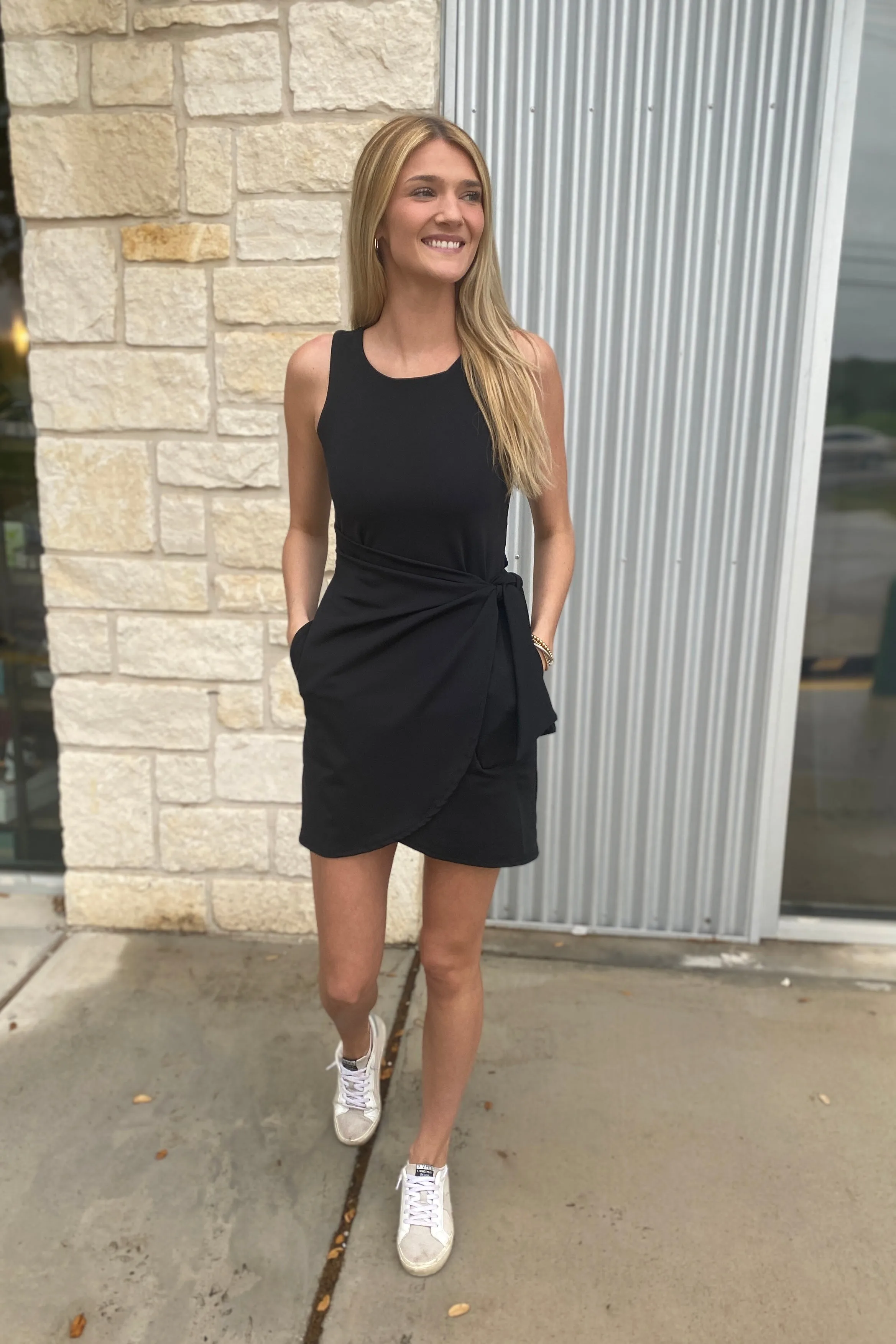 Cabo Wrap Dress UPF50 - Black