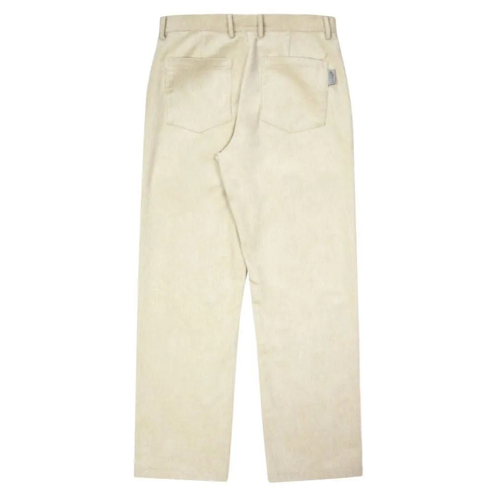 Casual Heart Print Corduroy Straight-Leg Pants