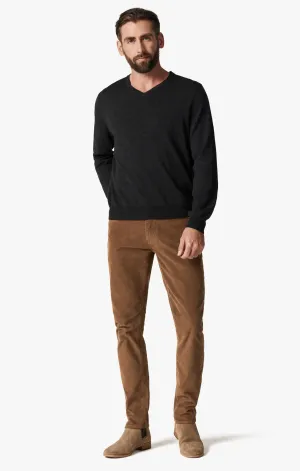 Cool Tapered Leg Pants In Cognac Cord