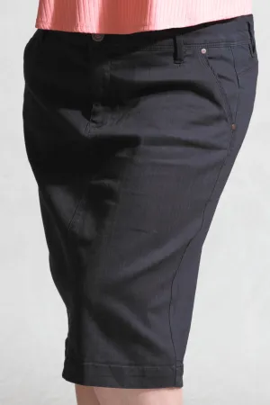 Dark Denim Midi Skirt