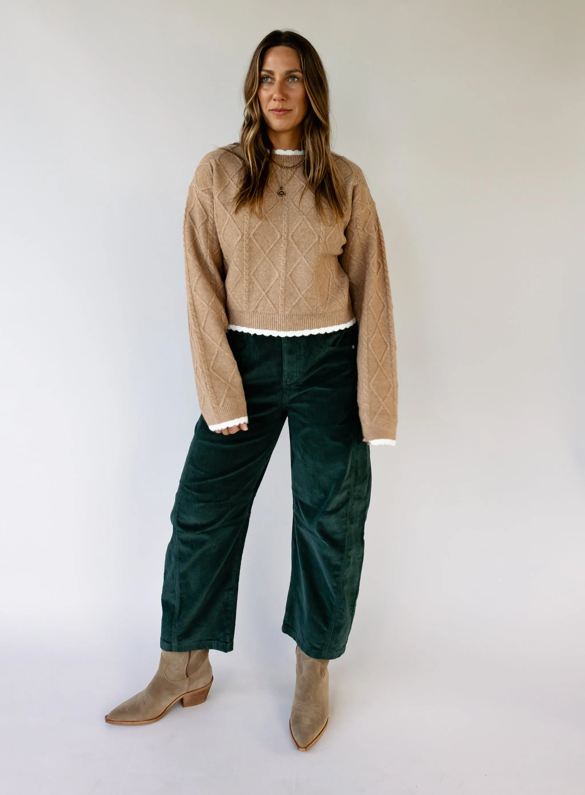 Denny Corduroy Barrel Pants