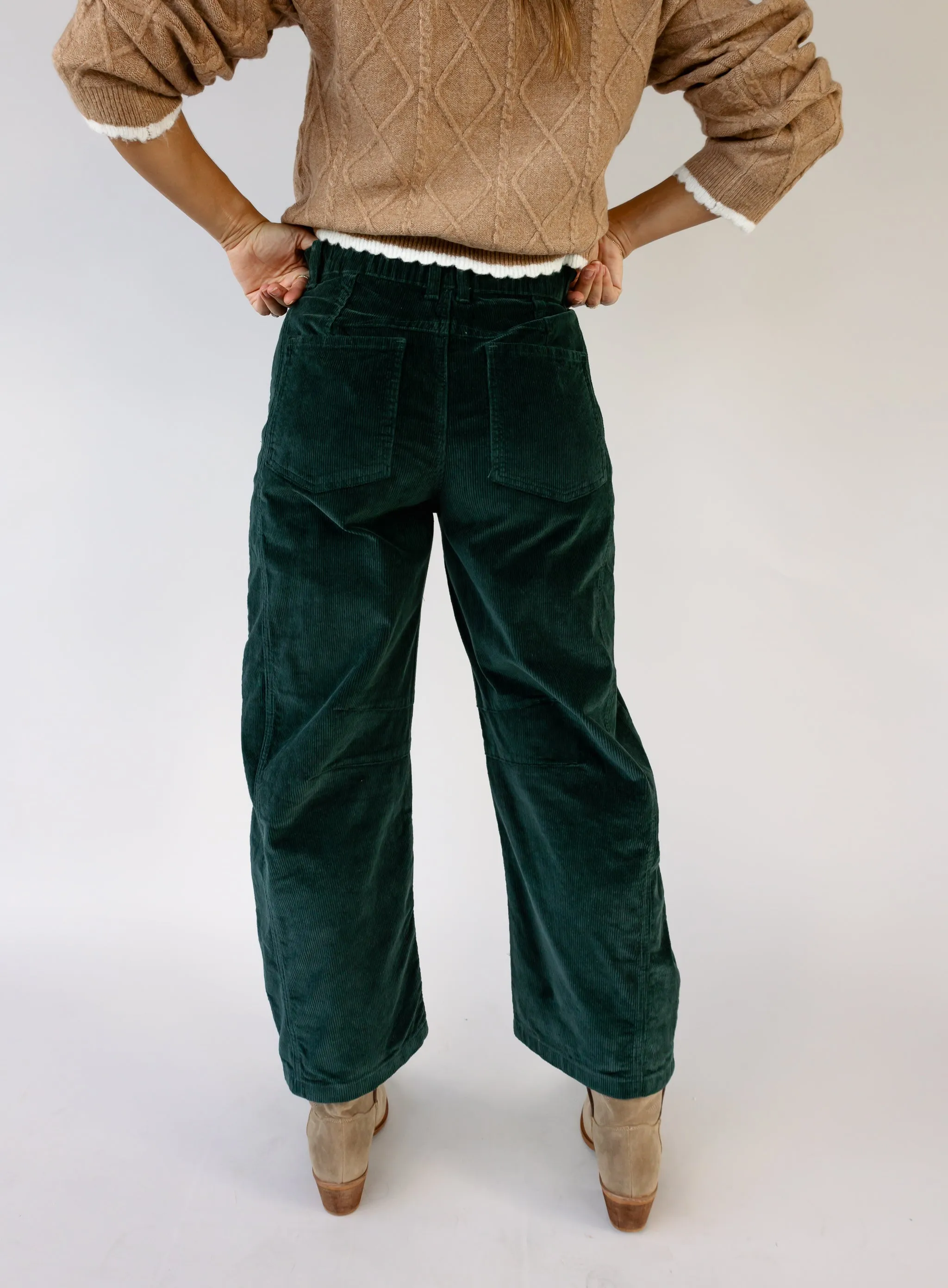 Denny Corduroy Barrel Pants