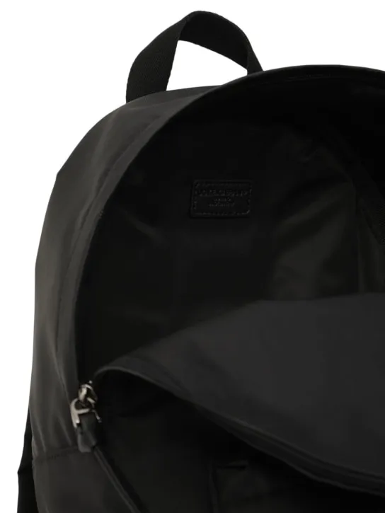 Dolce&amp;Gabbana   Embroidered logo poly backpack 