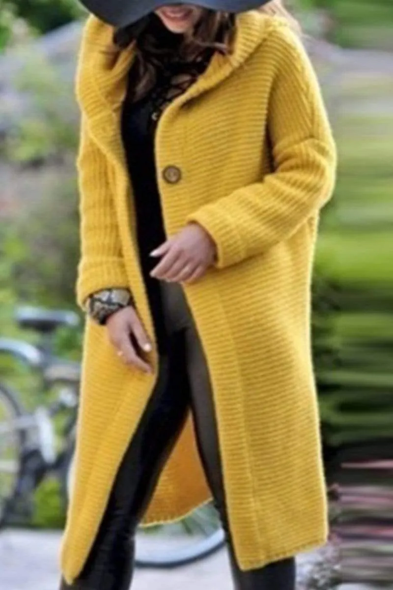 Dunnmall Fashion Cardigan Hooded Long Jacket
