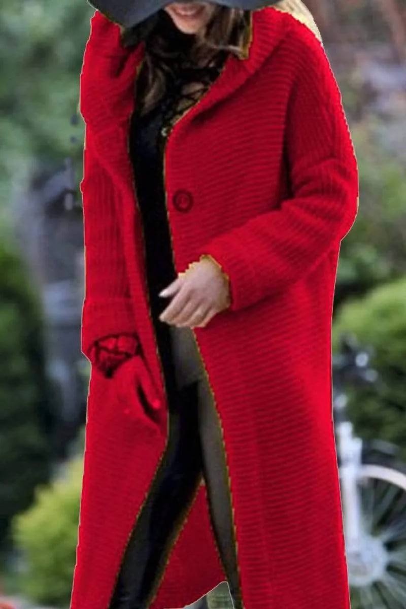 Dunnmall Fashion Cardigan Hooded Long Jacket