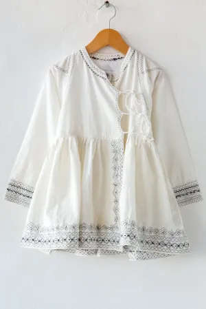 Embroider Wrap Dress