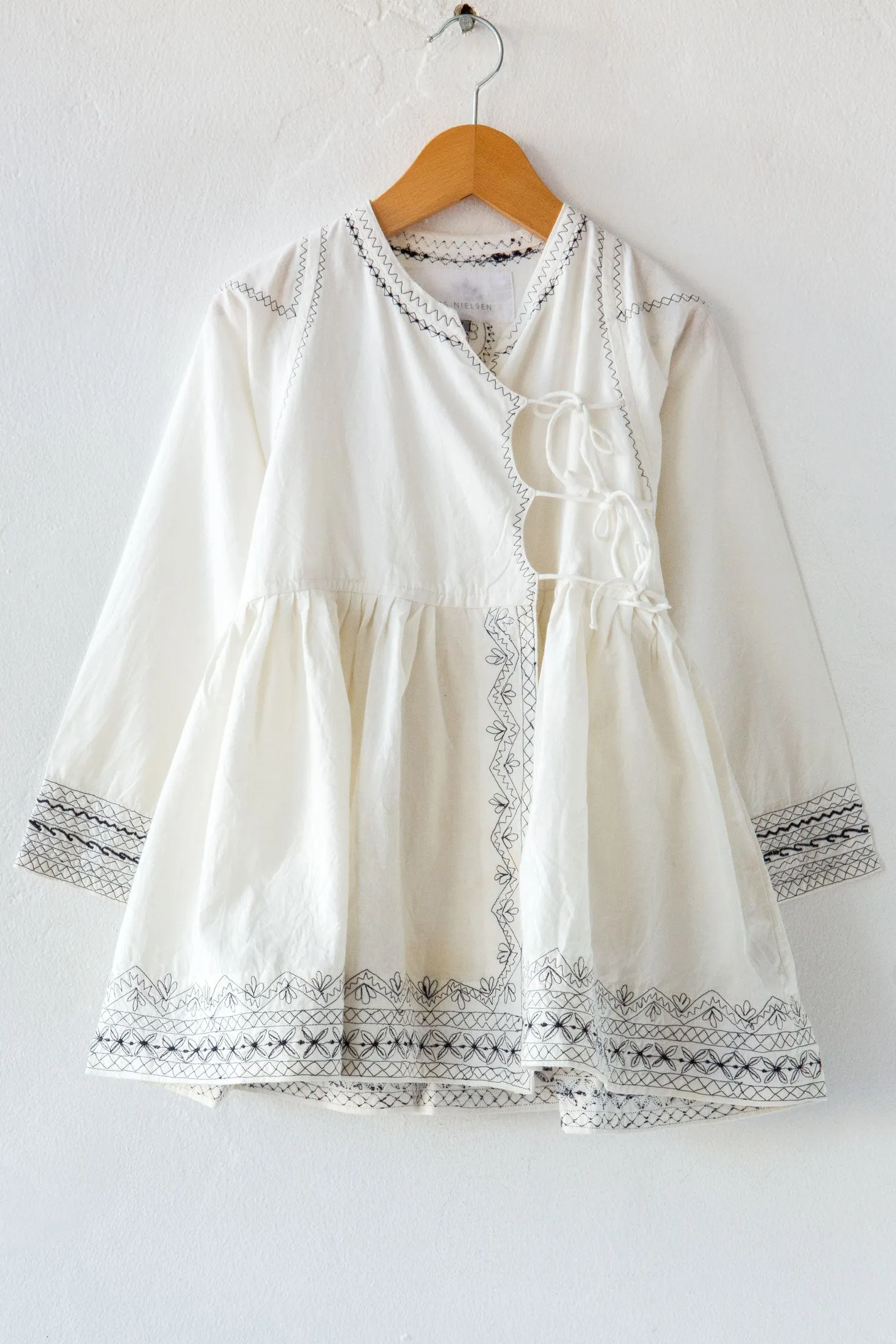 Embroider Wrap Dress