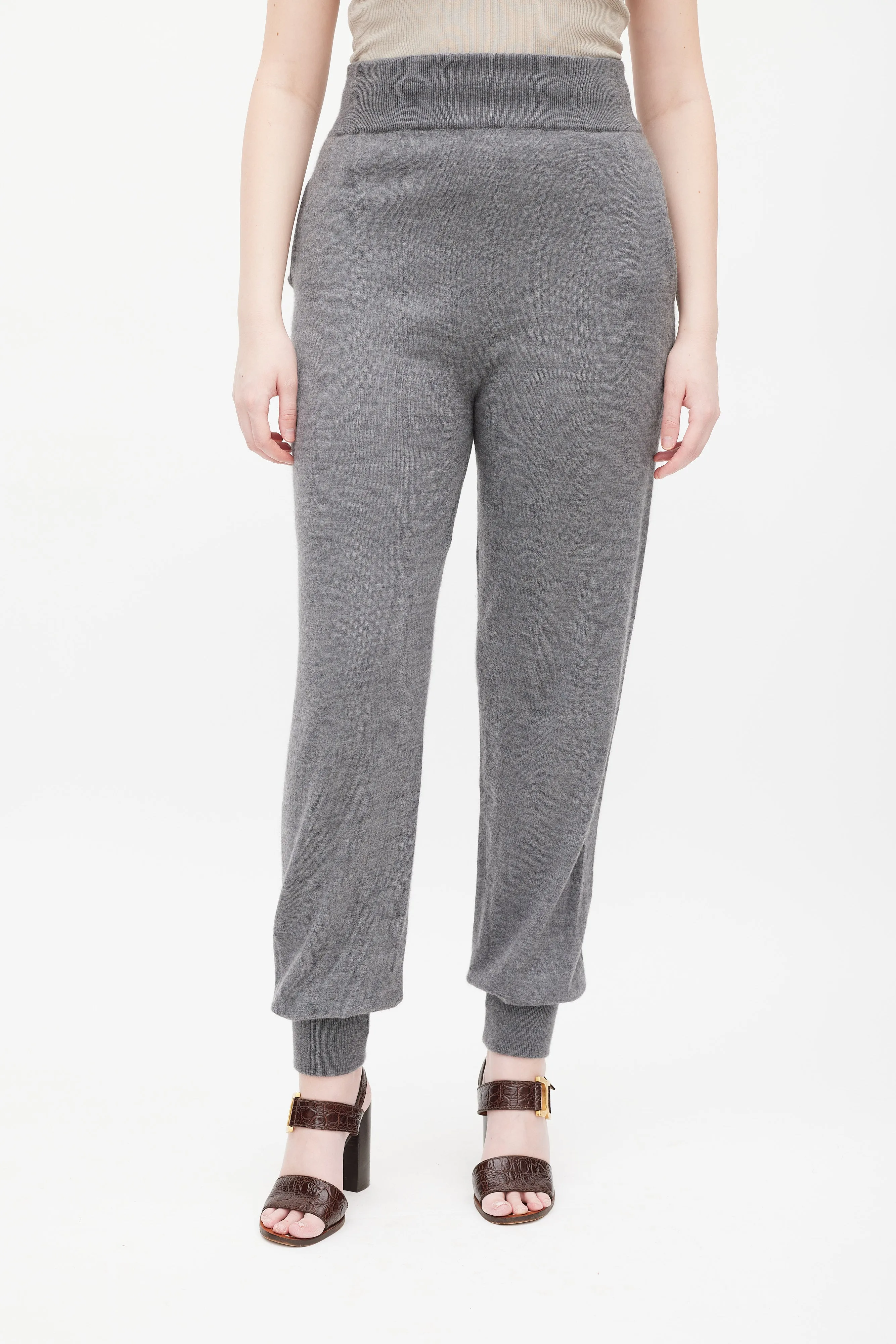 Grey High Waist Jogger