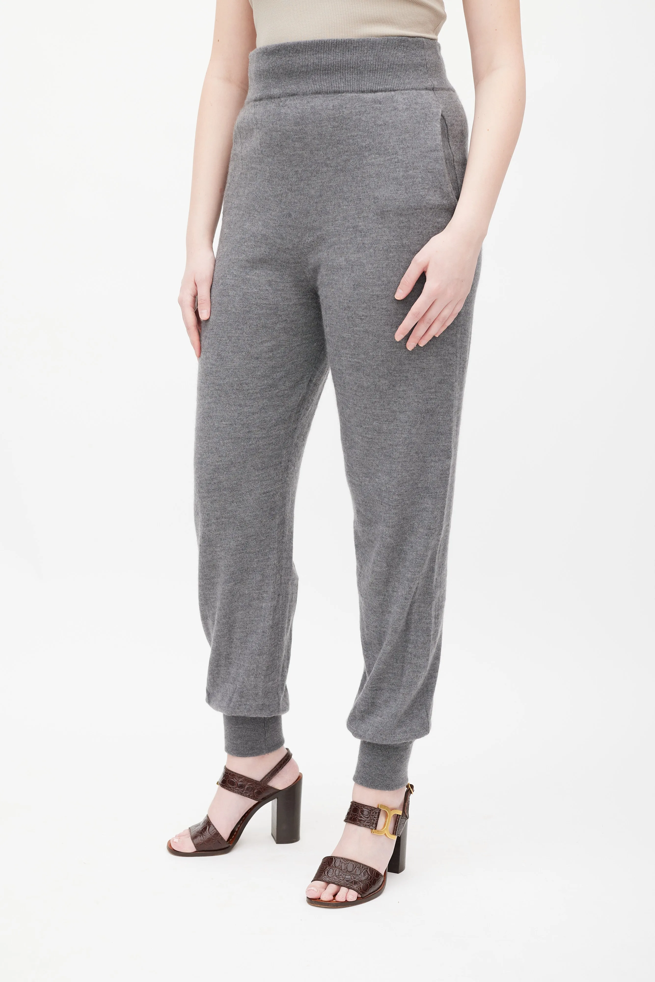 Grey High Waist Jogger