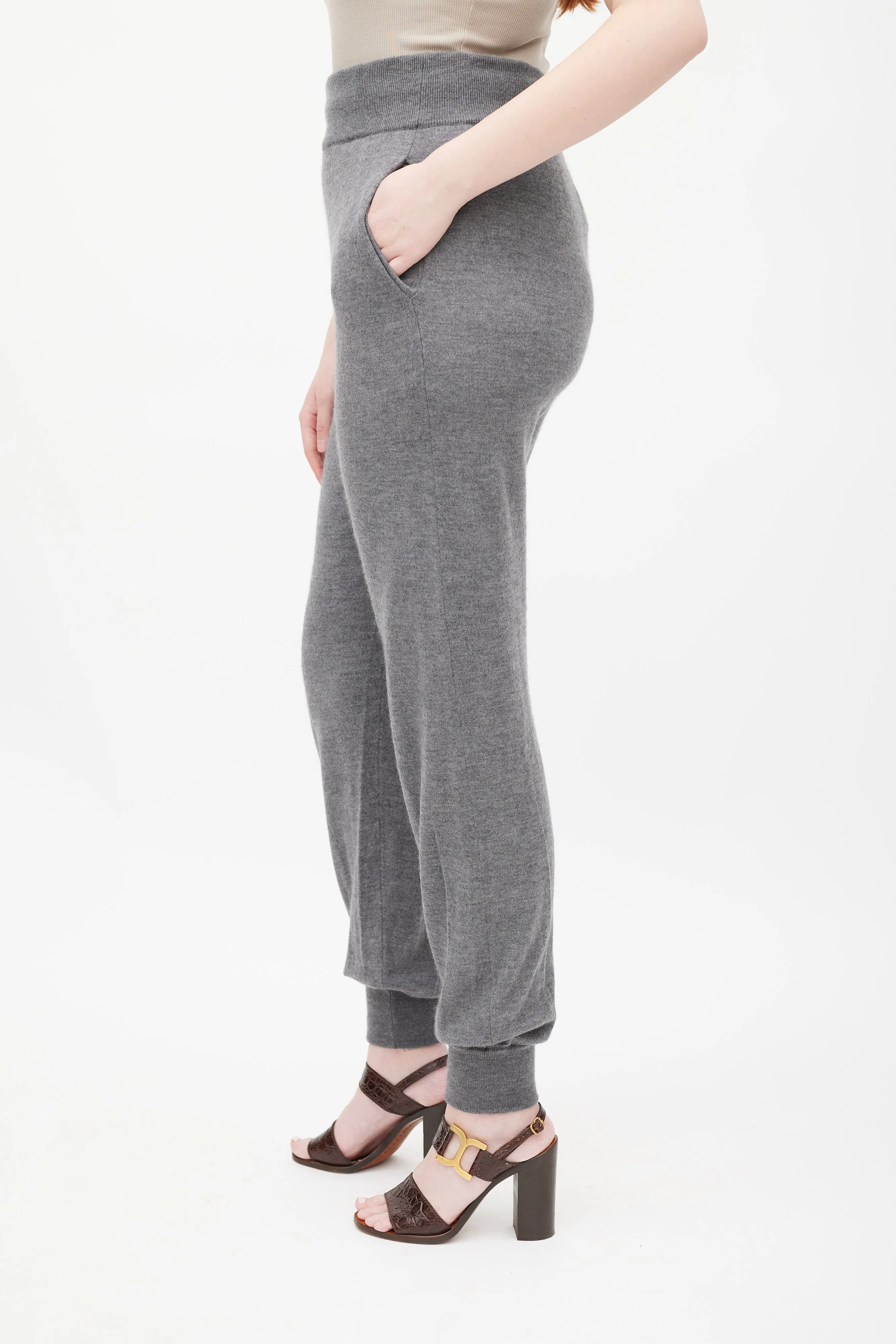 Grey High Waist Jogger