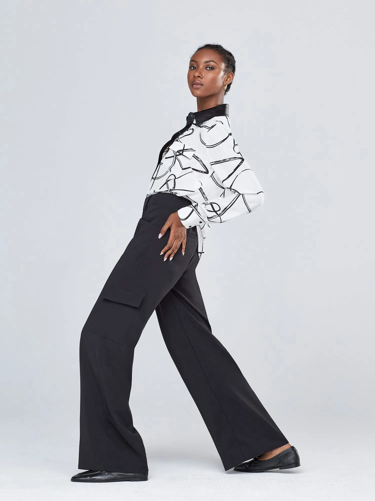 High-Waist Wide-Leg Pant