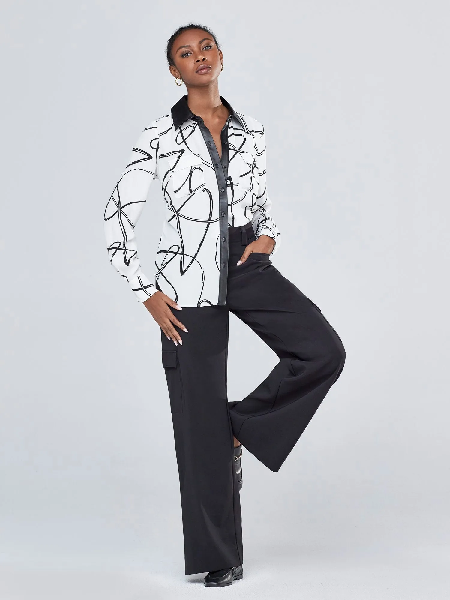 High-Waist Wide-Leg Pant
