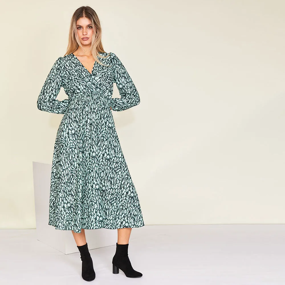 Ivy Wrap Dress (Green)