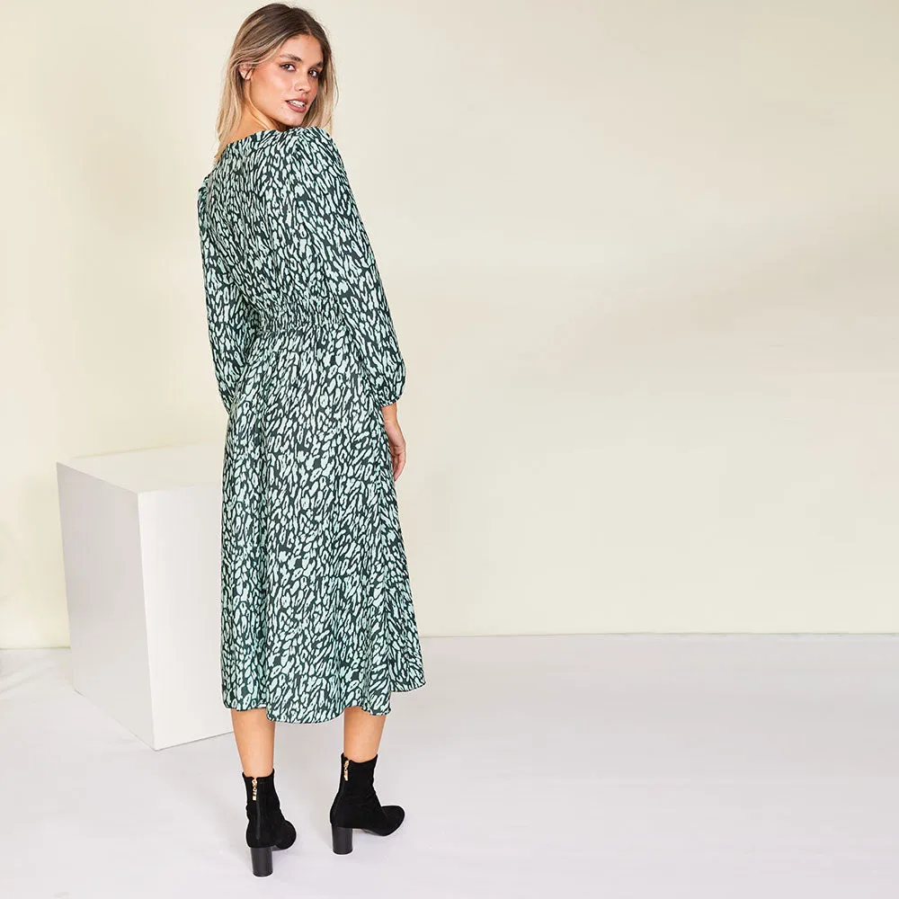 Ivy Wrap Dress (Green)
