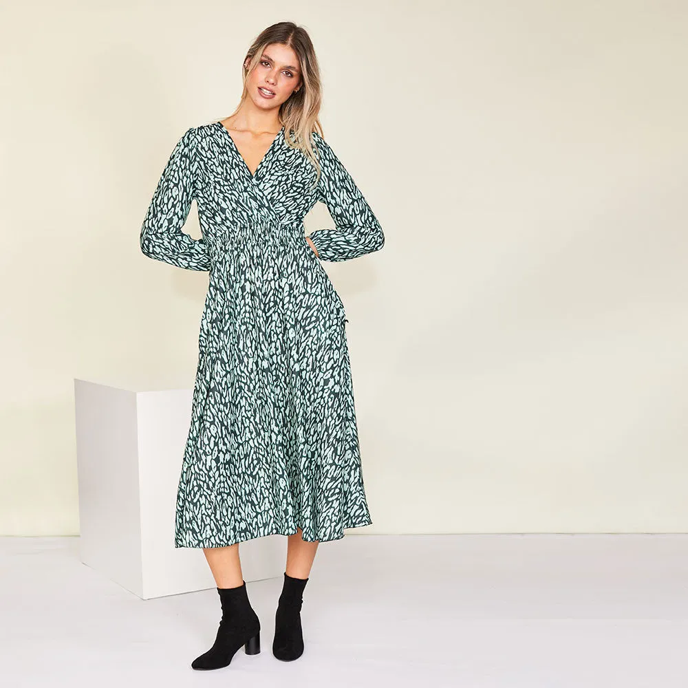 Ivy Wrap Dress (Green)