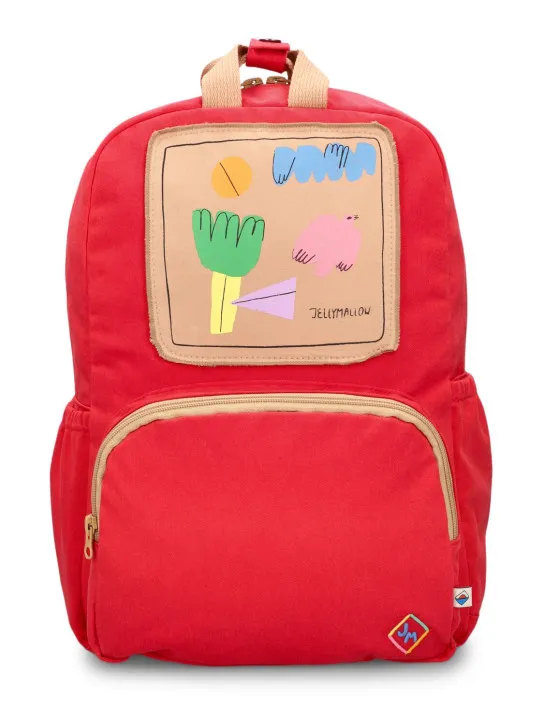 Jellymallow   Printed cotton backpack 