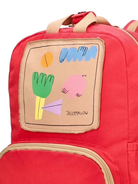 Jellymallow   Printed cotton backpack 