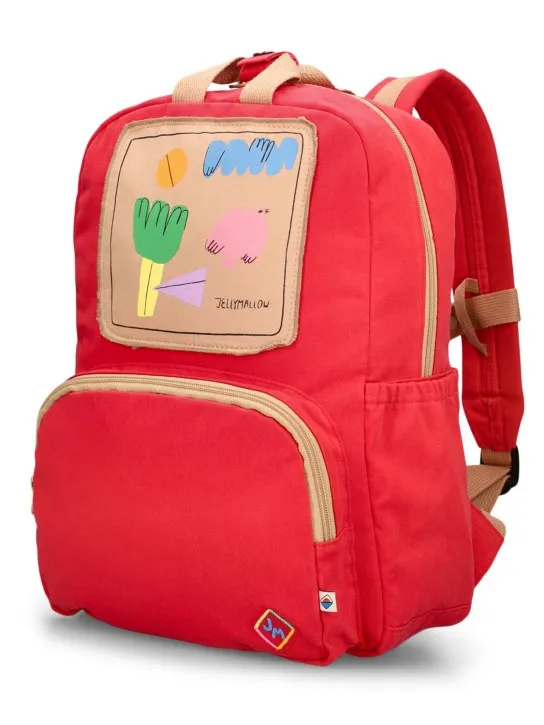 Jellymallow   Printed cotton backpack 