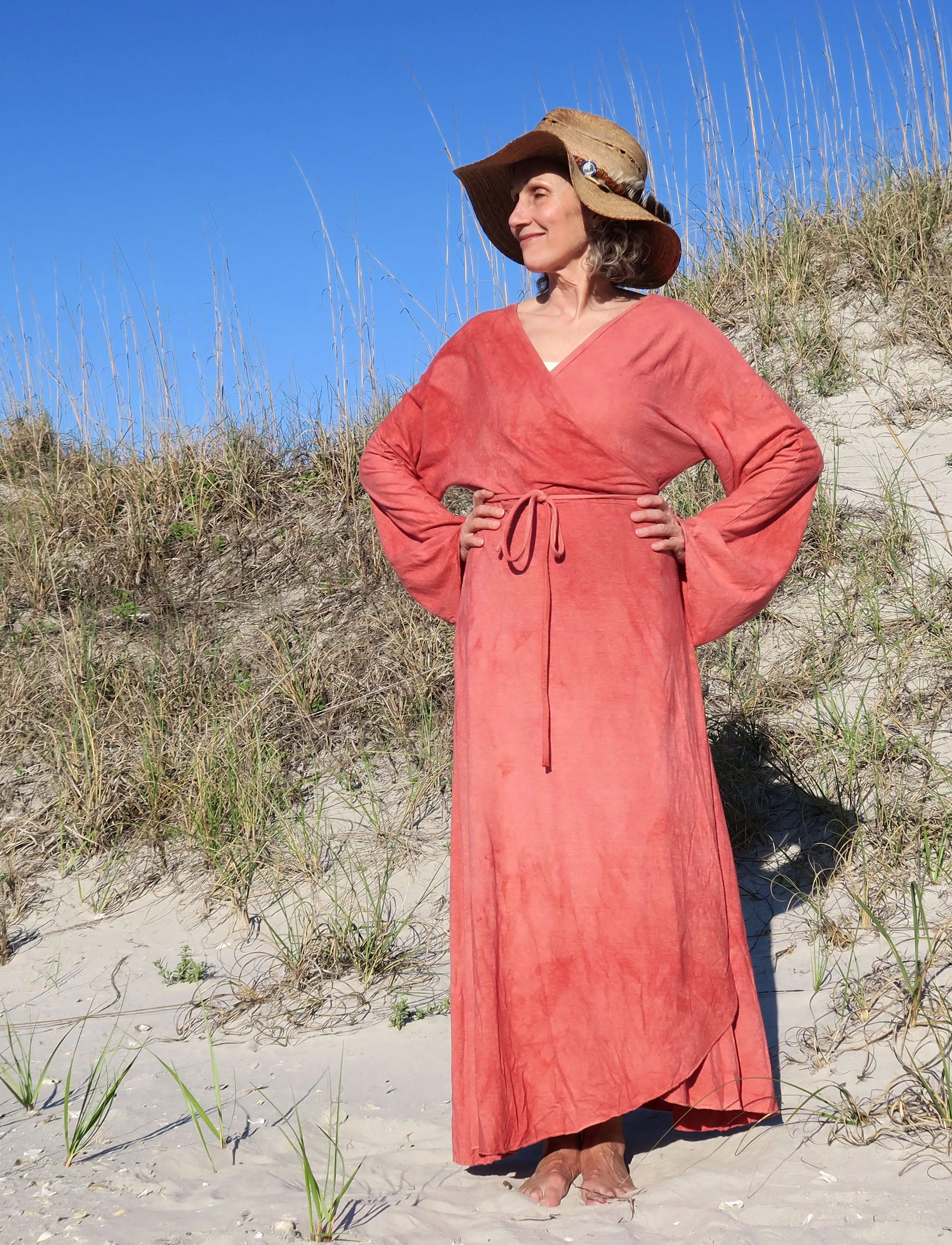 Kimono Wrap Simplicity Long Dress