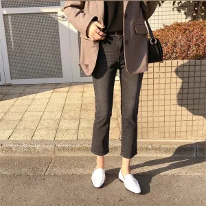 [Korean Style] Fanti Light Washed Cropped Jeans