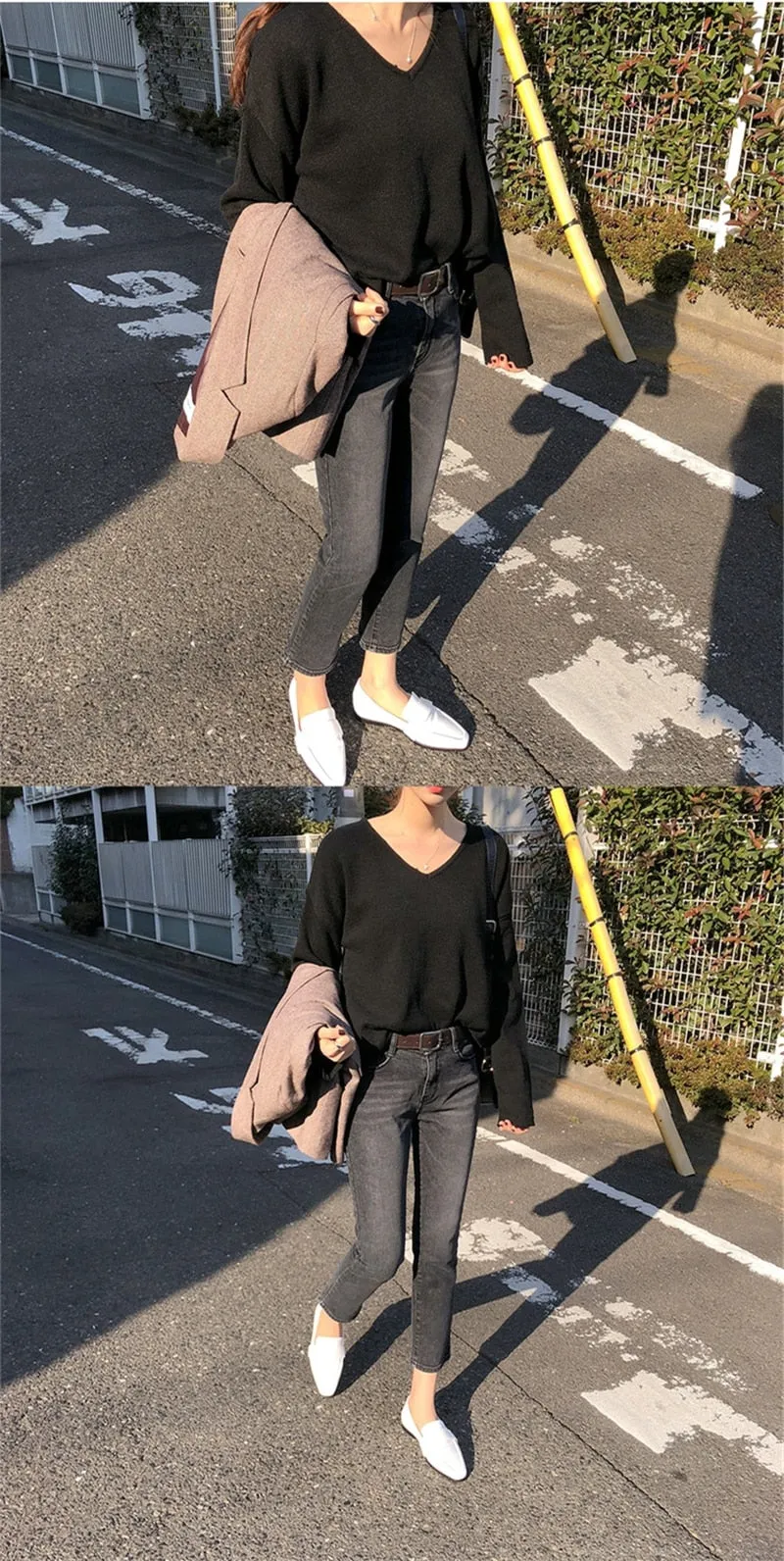 [Korean Style] Fanti Light Washed Cropped Jeans
