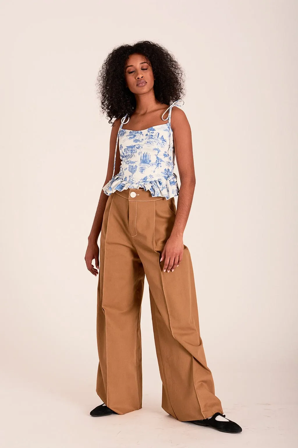 Lavoy Pants Toffee Brown Twill