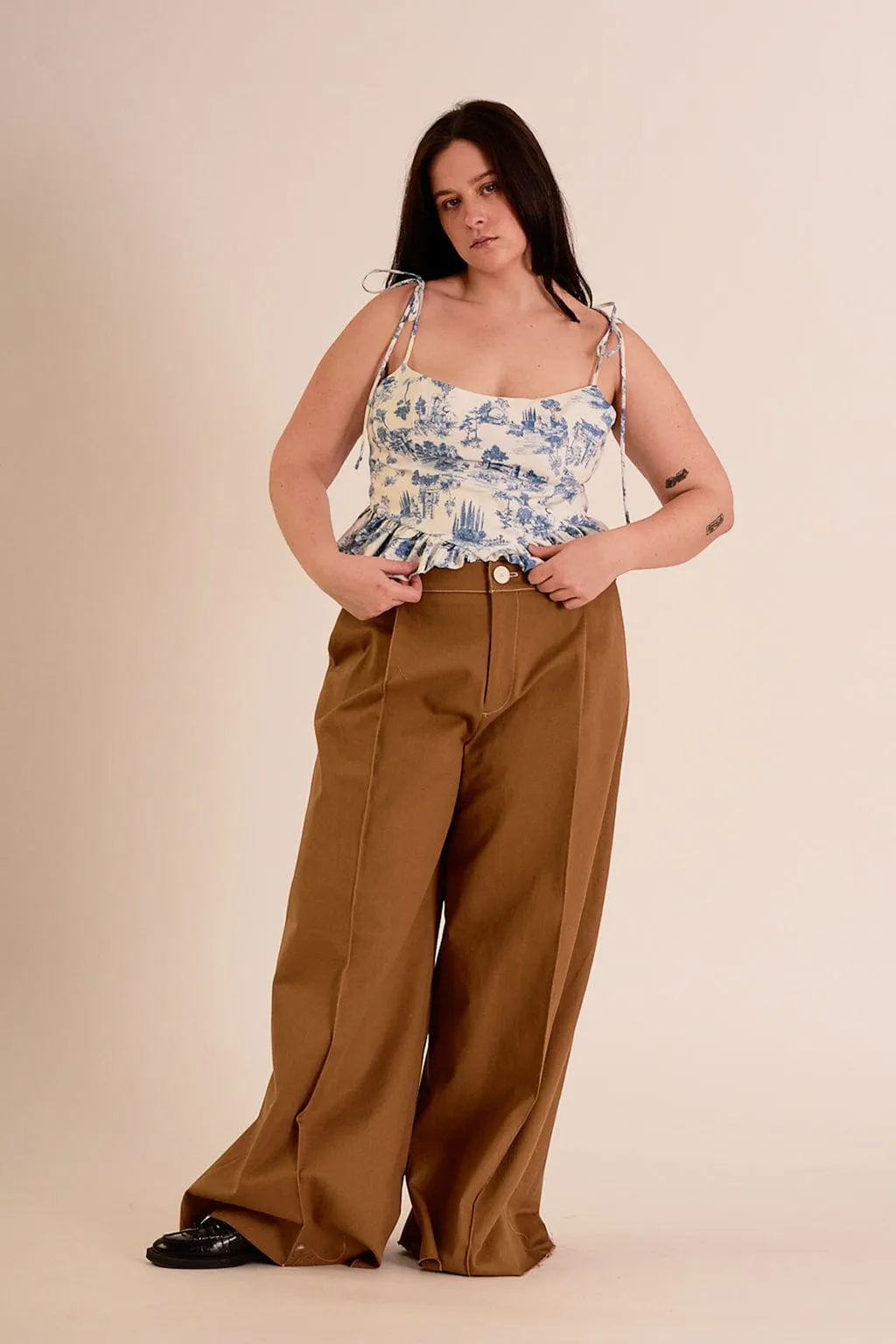 Lavoy Pants Toffee Brown Twill