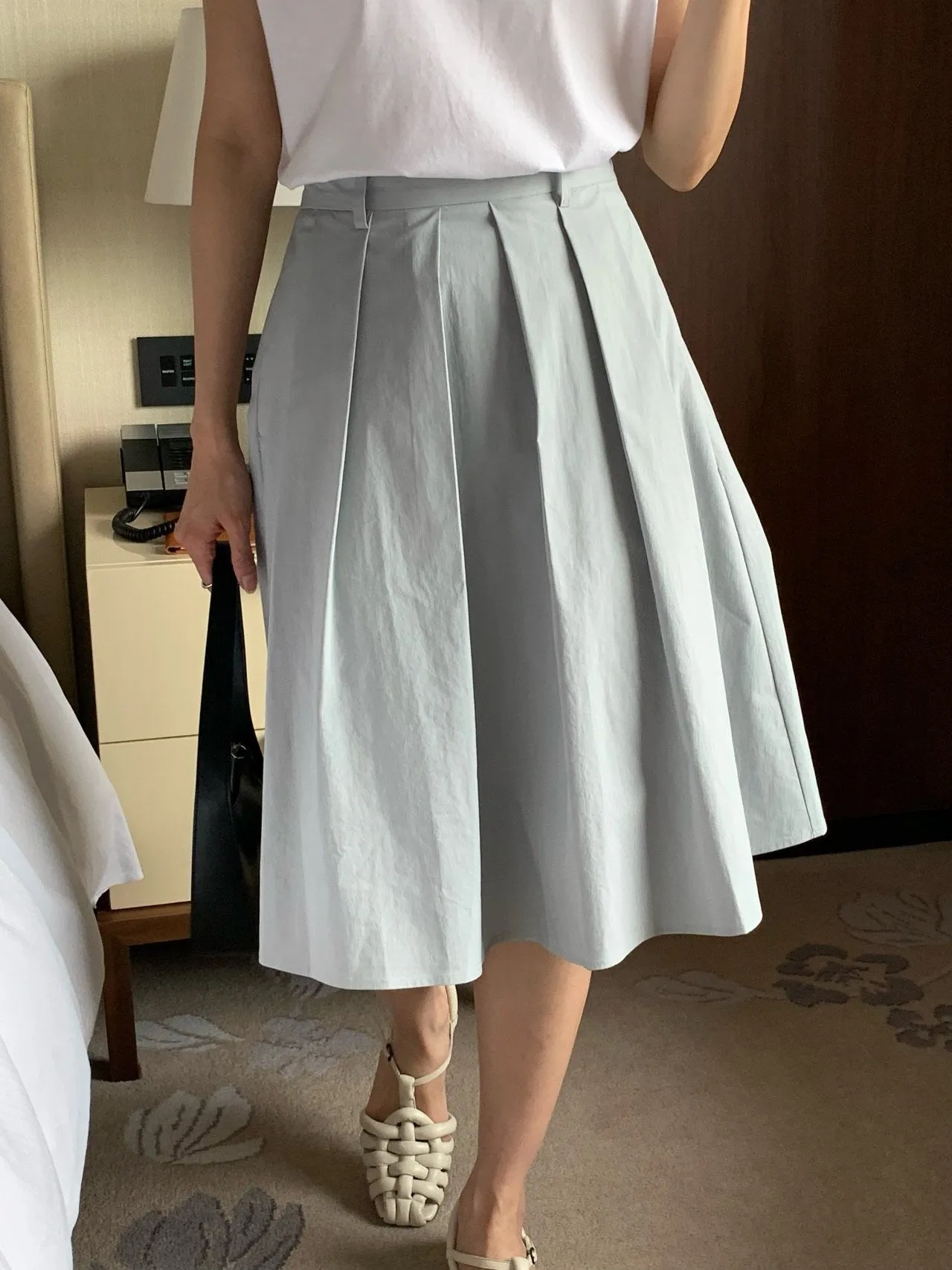 LILY BLOOM MIDI BANDED SKIRT