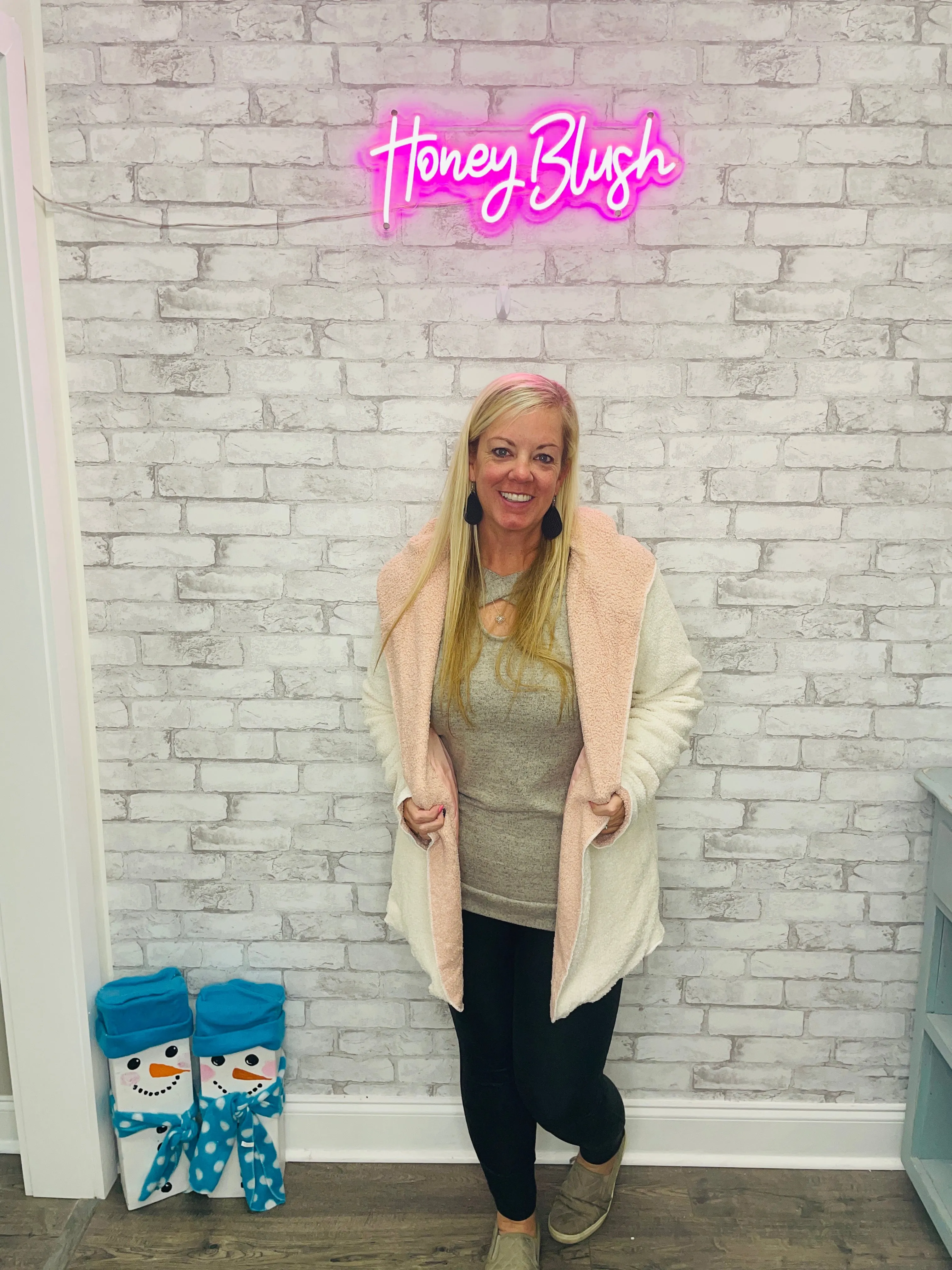 Mauve/Ivory hoodie jacket