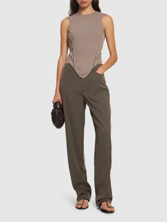 MITHRIDATE   Sleeveless tech corset top 