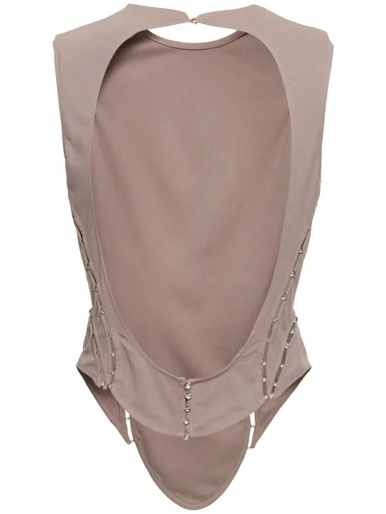 MITHRIDATE   Sleeveless tech corset top 