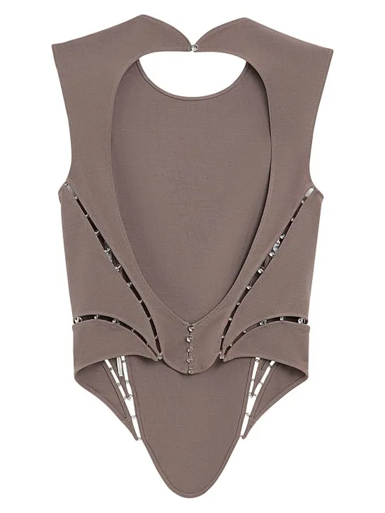MITHRIDATE   Sleeveless tech corset top 