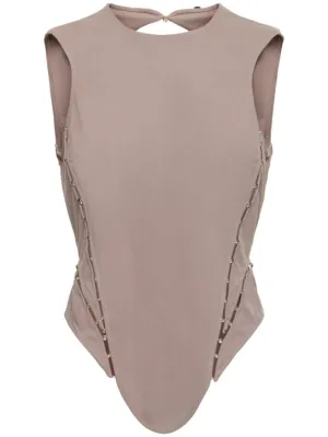 MITHRIDATE   Sleeveless tech corset top 