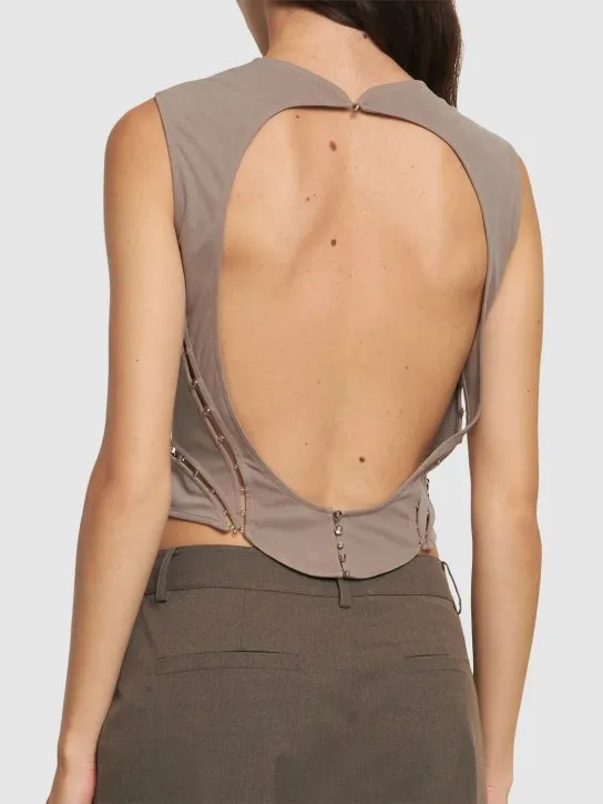 MITHRIDATE   Sleeveless tech corset top 