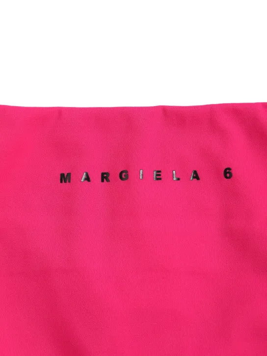 MM6 Maison Margiela   Logo print Lycra bikini set 