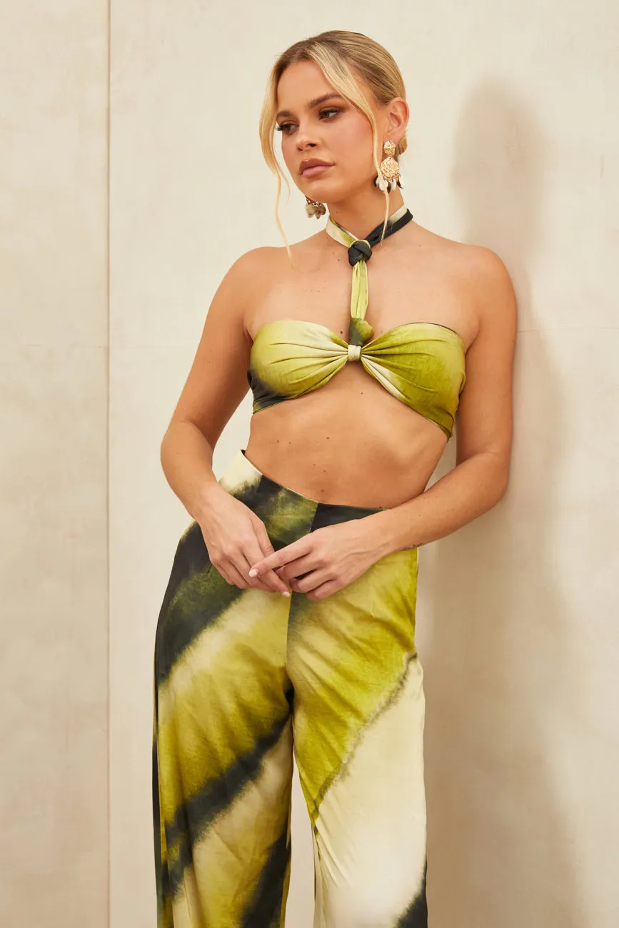 Natura Crop Top Green/Multi