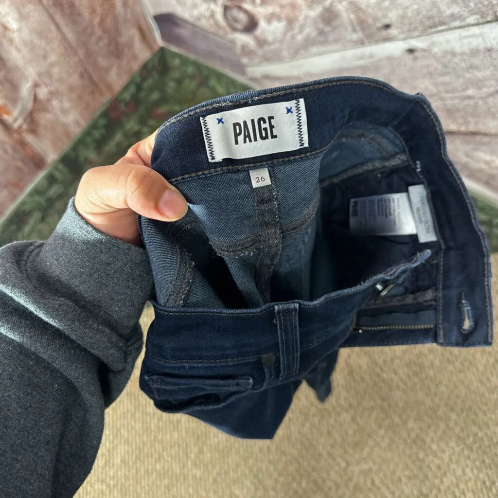 PAIGE DARK BLUE SKINNY JEANS SIZE 26/4 D2C