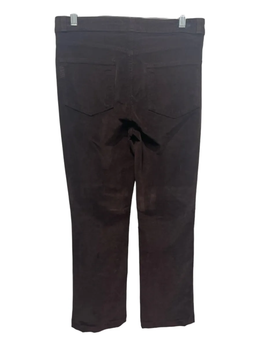 Paige Size 30 Brown Cotton Blend Corduroy Mid Rise Straight Pants