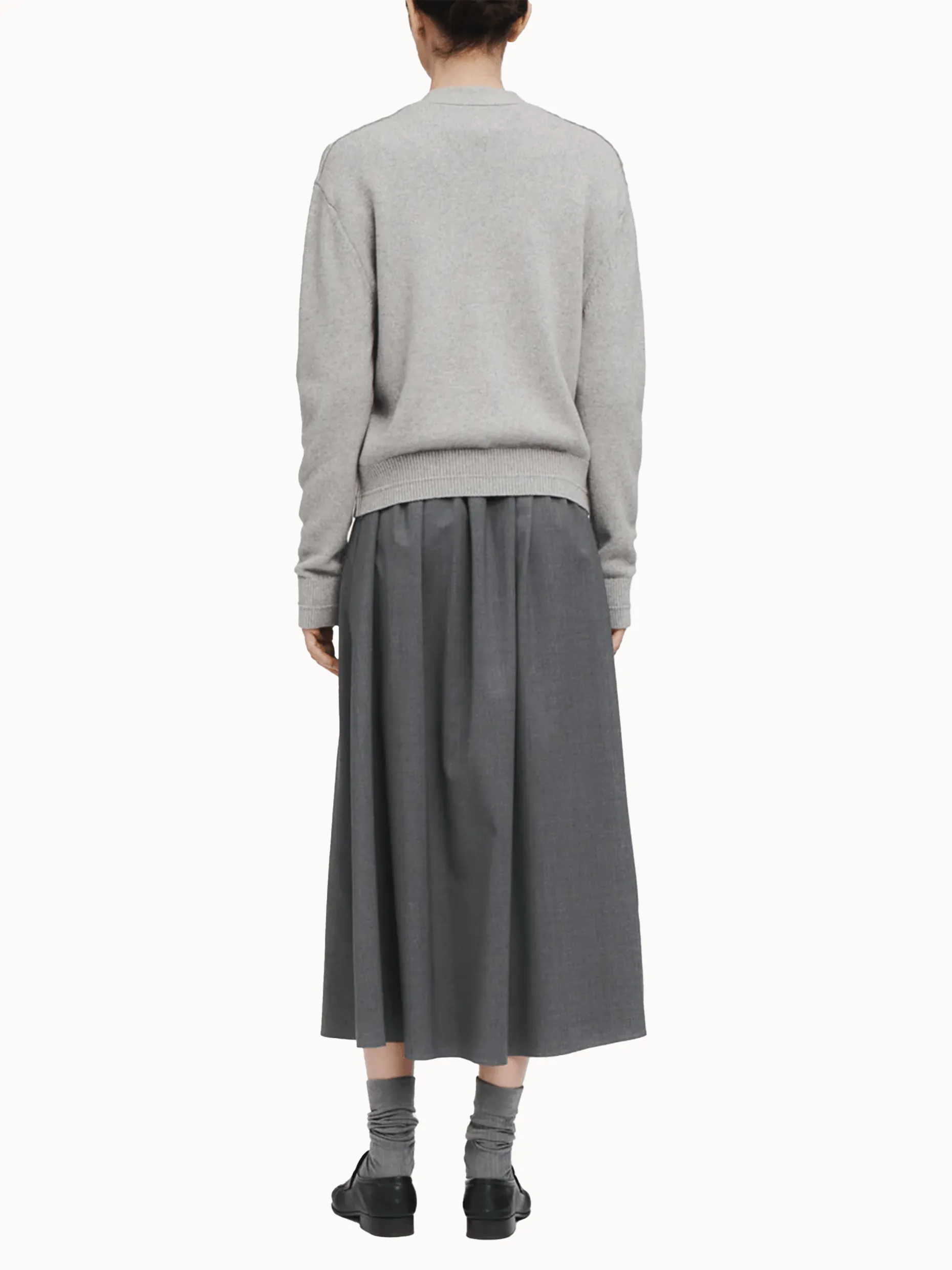 Pleat Front Full Skirt